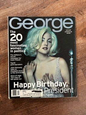 George Magazine featuring Drew Barrymore on the cover September 1996